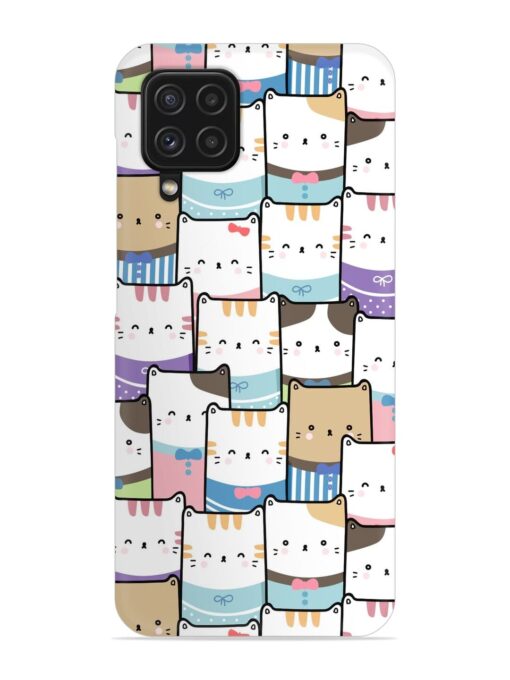 Cute Adorable Cat Snap Case for Samsung Galaxy A22 (4G)