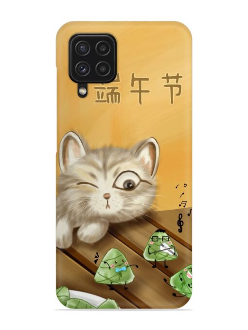 Cat Scorpion Dancing Snap Case for Samsung Galaxy A22 (4G)