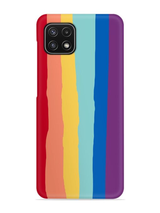 Rainbow Genuine Liquid Snap Case for Samsung Galaxy A22 (5G) Zapvi