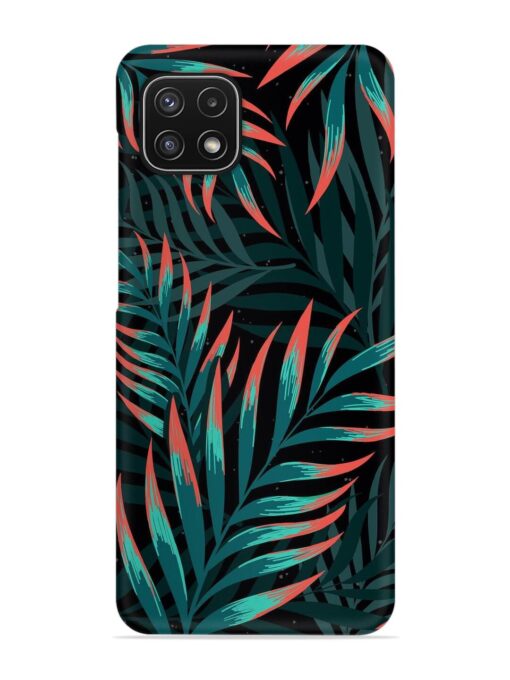 Green Leaf Art Snap Case for Samsung Galaxy A22 (5G) Zapvi