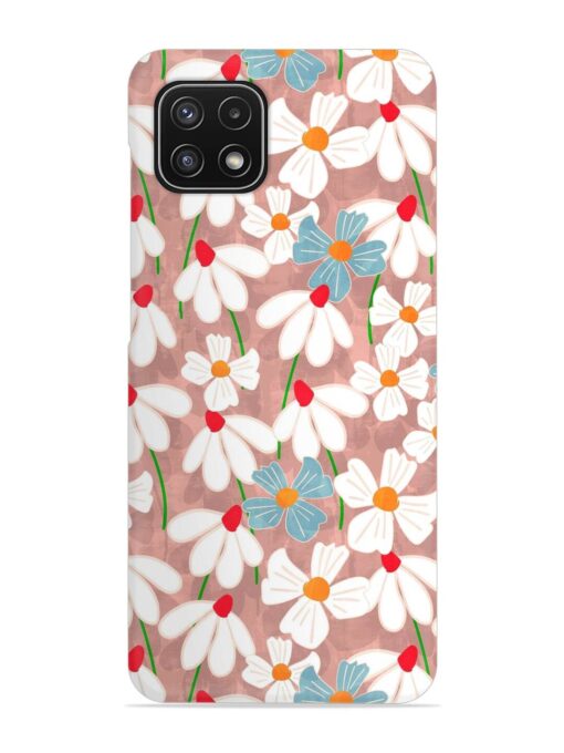 Abstract Petal Flowers Snap Case for Samsung Galaxy A22 (5G) Zapvi