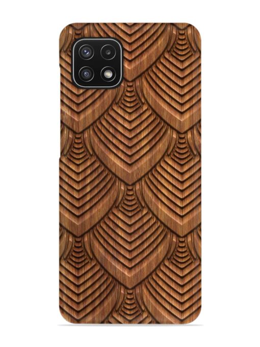 Carved Pattern On Snap Case for Samsung Galaxy A22 (5G) Zapvi