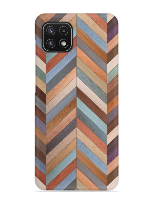 Seamless Wood Parquet Snap Case for Samsung Galaxy A22 (5G) Zapvi