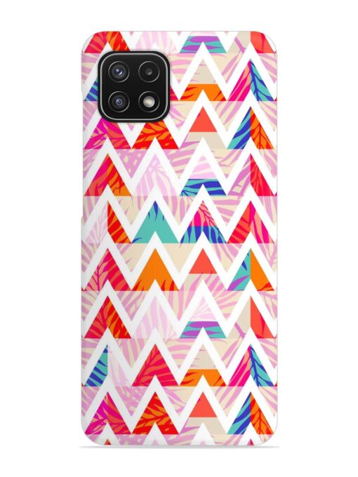 Abstract Triangle Background Snap Case for Samsung Galaxy A22 (5G) Zapvi