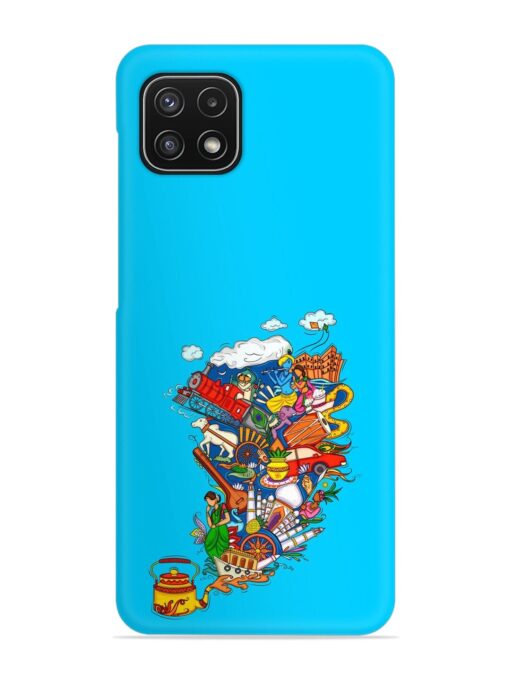 Vector Design Indian Snap Case for Samsung Galaxy A22 (5G) Zapvi