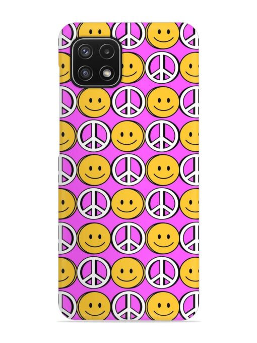 Smiley Face Peace Snap Case for Samsung Galaxy A22 (5G) Zapvi