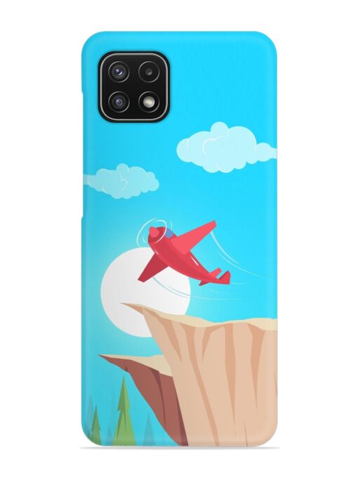 Small Planes In Flight Snap Case for Samsung Galaxy A22 (5G) Zapvi