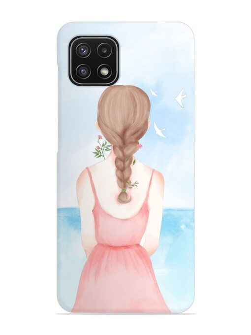 Watercolor Girl Vector Snap Case for Samsung Galaxy A22 (5G) Zapvi