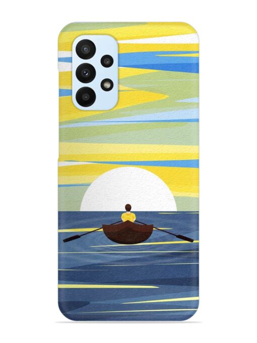 Rowing Person Ferry Paddle Snap Case for Samsung Galaxy A23 Zapvi