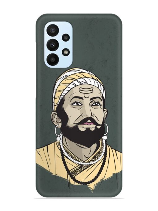 Shivaji Maharaj Vector Art Snap Case for Samsung Galaxy A23