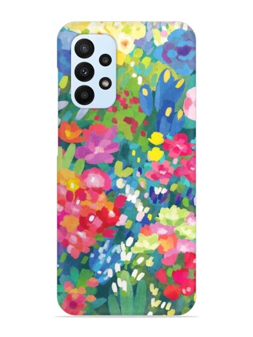 Watercolor Flower Art Snap Case for Samsung Galaxy A23