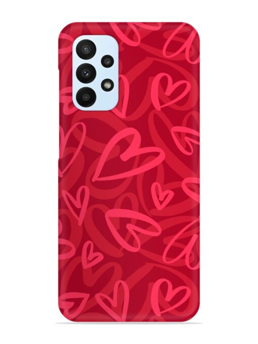 Seamless Romantic Pattern Snap Case for Samsung Galaxy A23 Zapvi