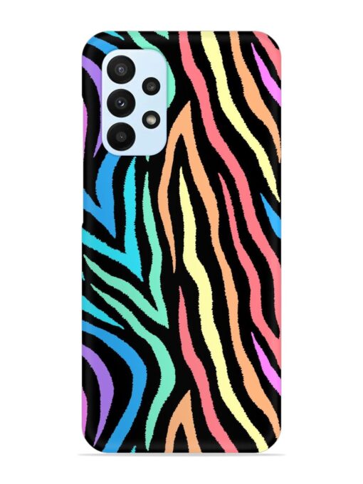 Colorful Abstract Zebra Snap Case for Samsung Galaxy A23