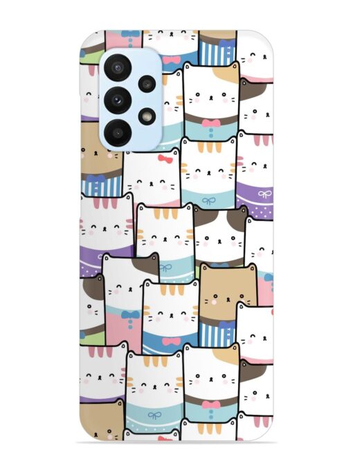 Cute Adorable Cat Snap Case for Samsung Galaxy A23 Zapvi