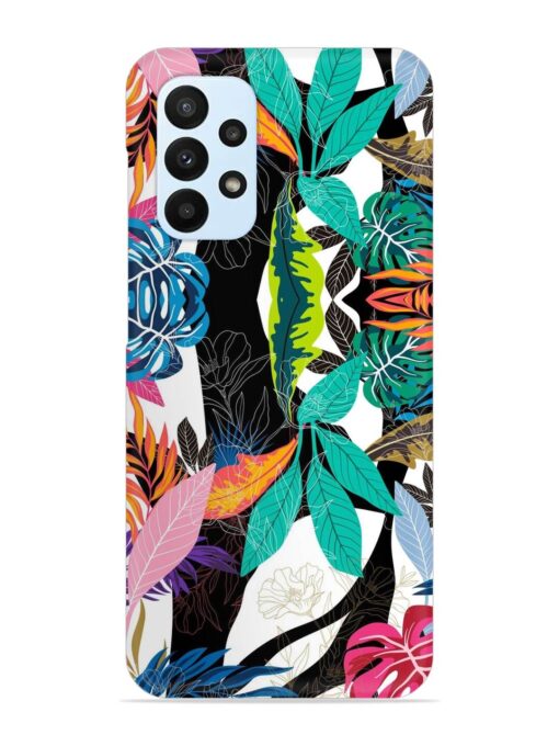 Floral Pattern Bright Snap Case for Samsung Galaxy A23