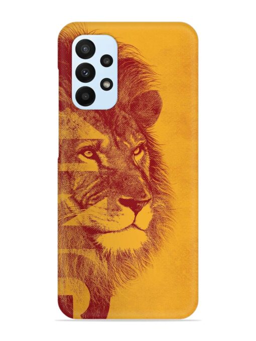 Gold Lion Crown Art Snap Case for Samsung Galaxy A23