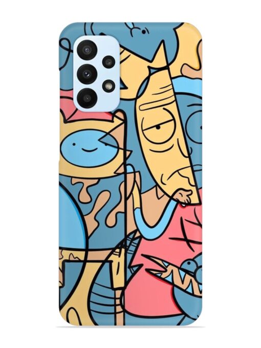 Silly Face Doodle Snap Case for Samsung Galaxy A23