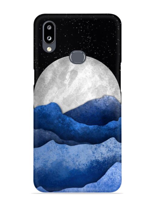 Full Moon Mountain Vector Snap Case for Samsung Galaxy A30 Zapvi