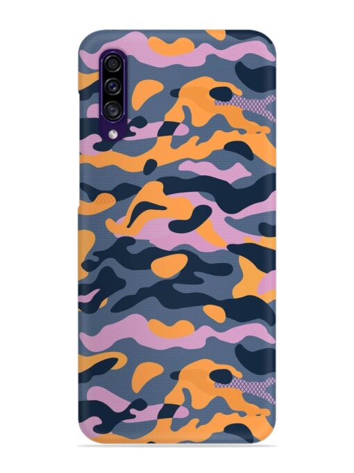 Camouflage Army Military English Orange Art Snap Case for Samsung Galaxy A30S Zapvi