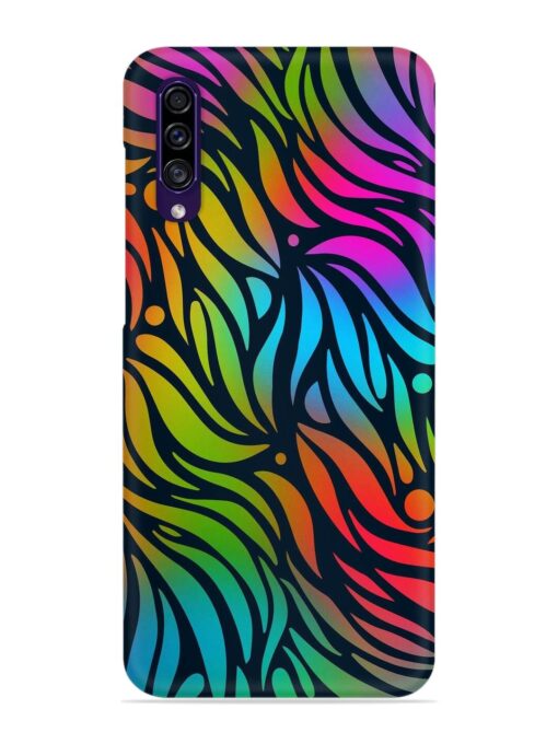 Abstract Leaf Design Snap Case for Samsung Galaxy A30S Zapvi