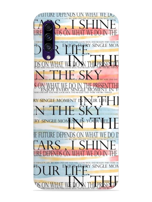 Seamless Slogans Pattern Snap Case for Samsung Galaxy A30S Zapvi