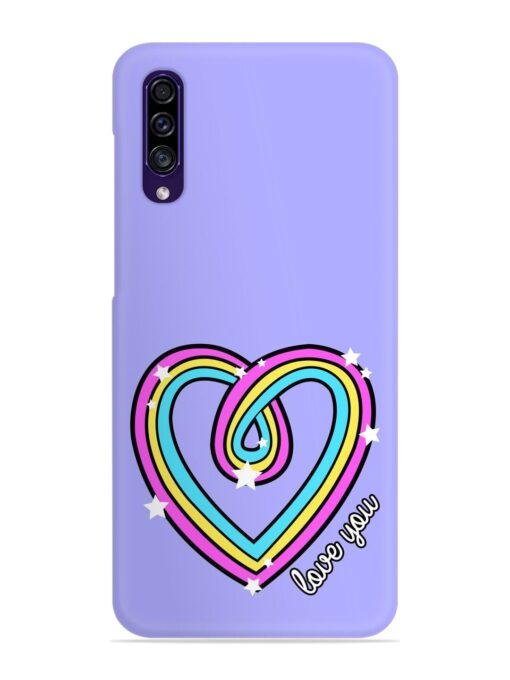 Colorful Rainbow Heart Snap Case for Samsung Galaxy A30S Zapvi