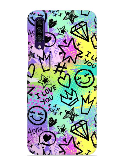 Bright Seamless Pattern Snap Case for Samsung Galaxy A30S Zapvi