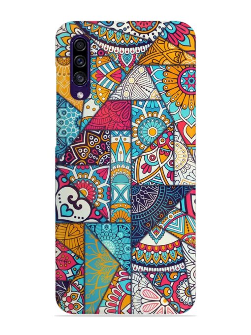 Patchwork Pattern Vintage Snap Case for Samsung Galaxy A30S Zapvi