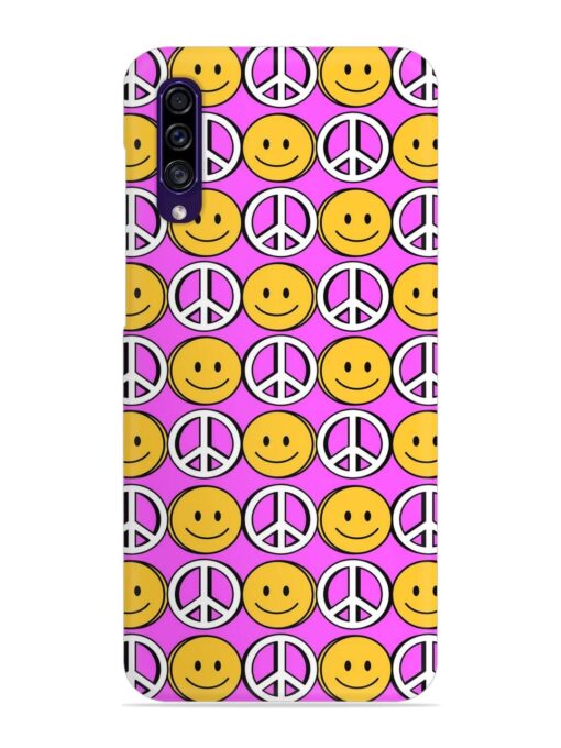 Smiley Face Peace Snap Case for Samsung Galaxy A30S Zapvi