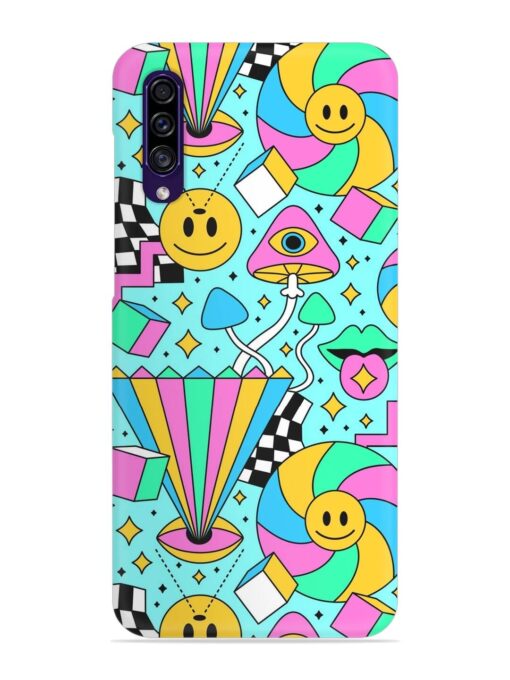 Trippy Rainbow 60S Snap Case for Samsung Galaxy A30S Zapvi