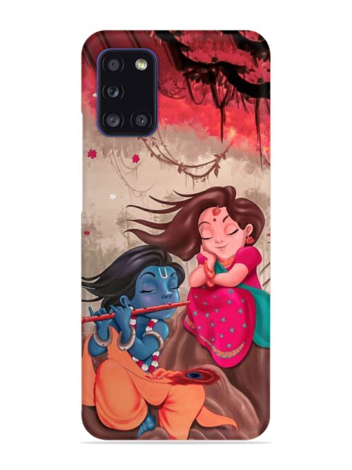 Radhe Krishna Water Art Snap Case for Samsung Galaxy A31 Zapvi