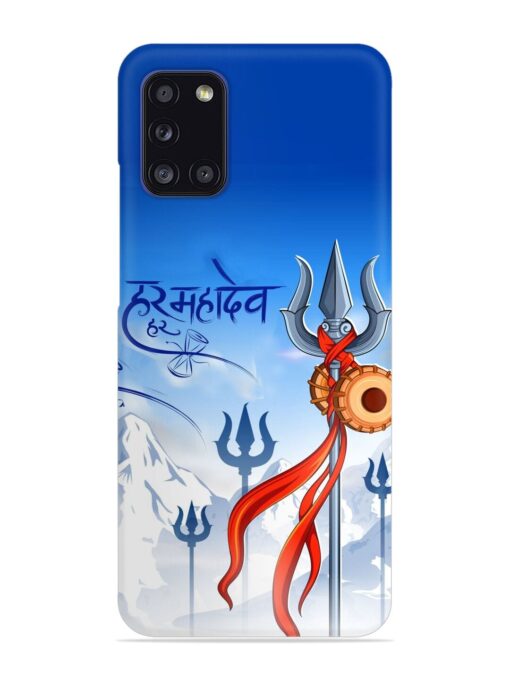 Har Har Mahadev Trishul Snap Case for Samsung Galaxy A31 Zapvi