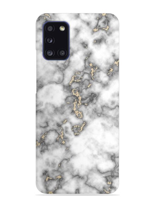 Gray And Gold Marble Snap Case for Samsung Galaxy A31 Zapvi