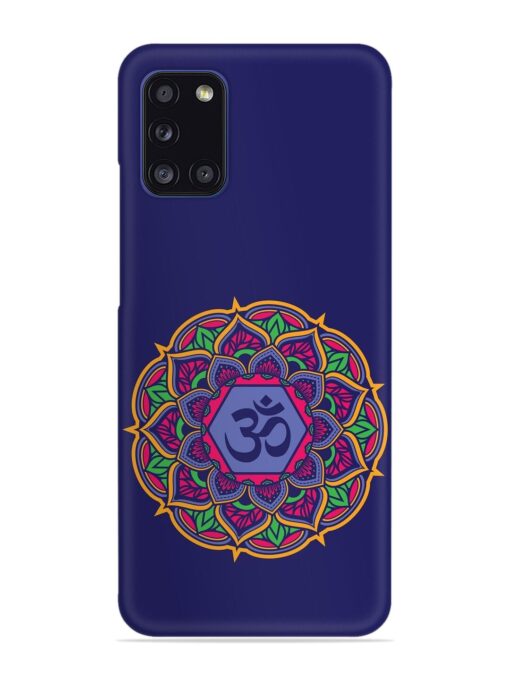 Om Mandala Art Blue Snap Case for Samsung Galaxy A31