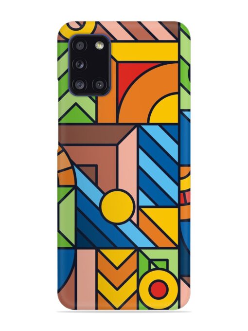 Colorful Geometric Snap Case for Samsung Galaxy A31 Zapvi