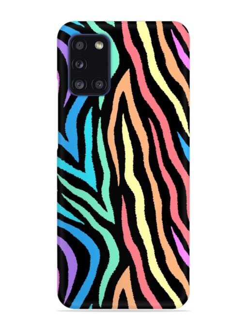 Colorful Abstract Zebra Snap Case for Samsung Galaxy A31 Zapvi