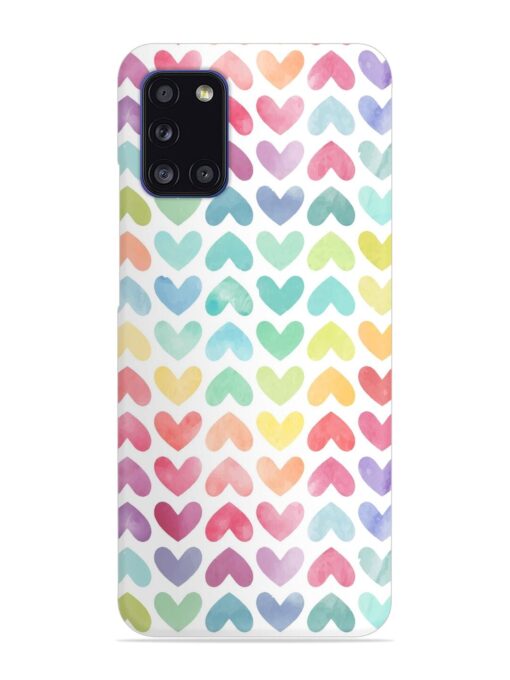 Seamless Colorful Watercolor Snap Case for Samsung Galaxy A31 Zapvi