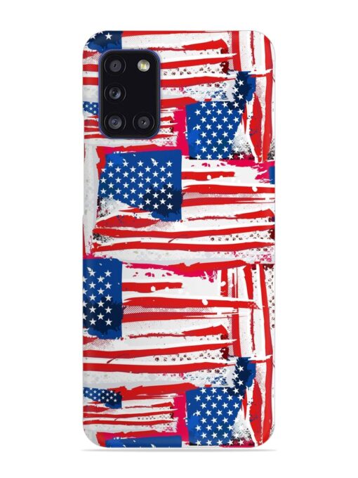 Usa Flag Seamless Snap Case for Samsung Galaxy A31