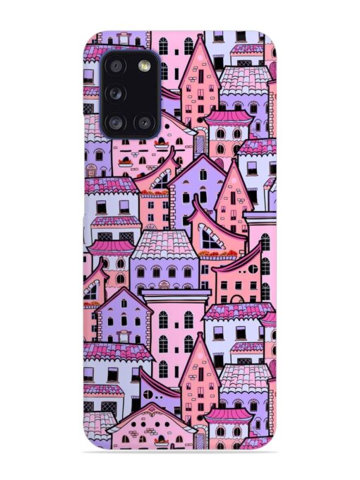 Seamless Pattern Houses Snap Case for Samsung Galaxy A31 Zapvi