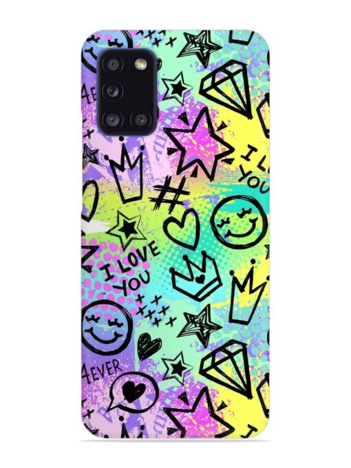 Bright Seamless Pattern Snap Case for Samsung Galaxy A31 Zapvi