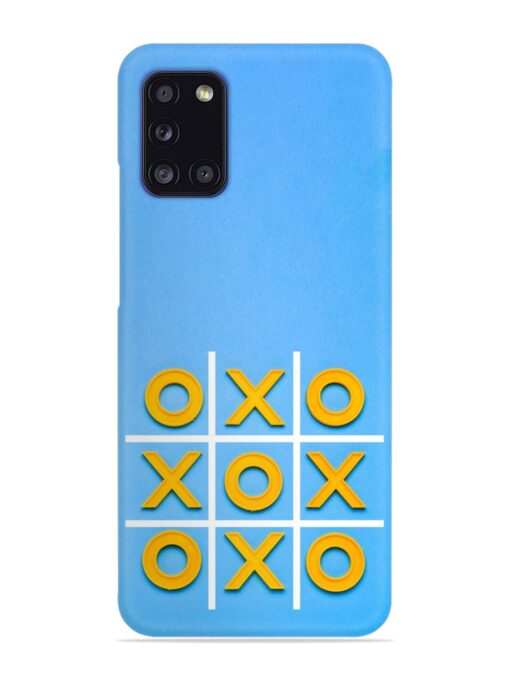 Yellow Plastic Crosses Snap Case for Samsung Galaxy A31