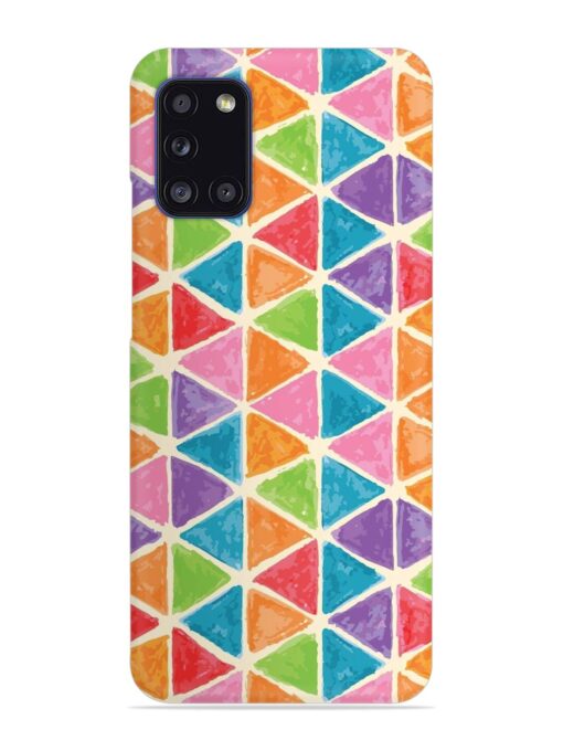 Seamless Colorful Isometric Snap Case for Samsung Galaxy A31