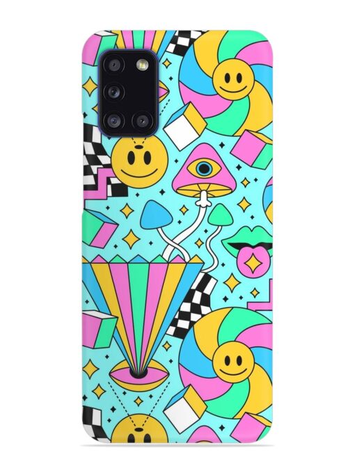 Trippy Rainbow 60S Snap Case for Samsung Galaxy A31