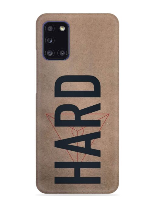 Hard Typo Snap Case for Samsung Galaxy A31