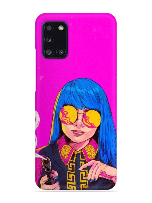 Aesthetic Anime Girl Snap Case for Samsung Galaxy A31 Zapvi