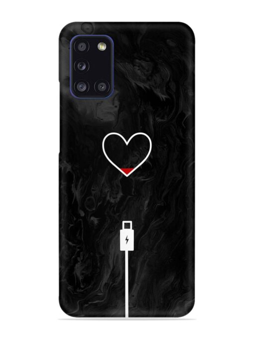 Heart Charging Vector Snap Case for Samsung Galaxy A31