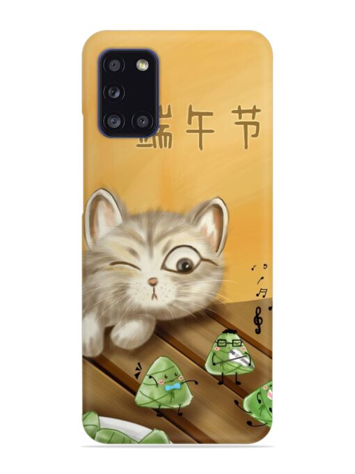 Cat Scorpion Dancing Snap Case for Samsung Galaxy A31 Zapvi