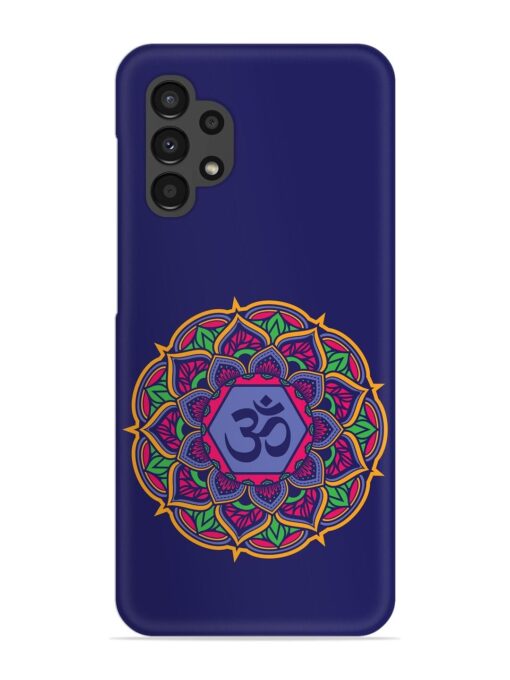 Om Mandala Art Blue Snap Case for Samsung Galaxy A32 (4G) Zapvi