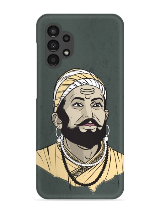 Shivaji Maharaj Vector Art Snap Case for Samsung Galaxy A32 (4G) Zapvi