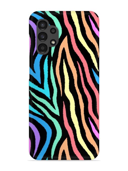 Colorful Abstract Zebra Snap Case for Samsung Galaxy A32 (4G) Zapvi